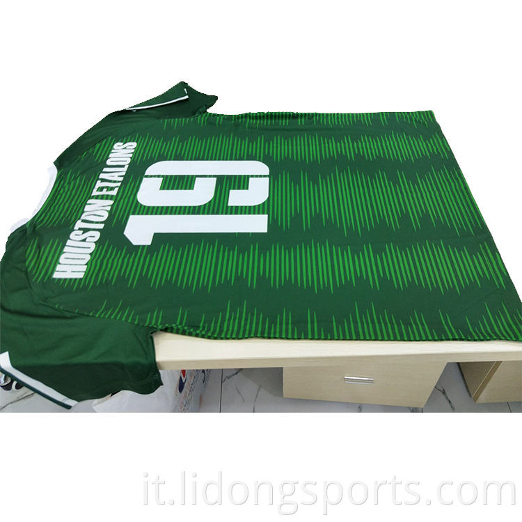 LODONG LOGO DESIGN Custom Design a buon mercato uniforme da calcio a buon mercato OEM Nuovo modello Sublimation Printing Football Jersey